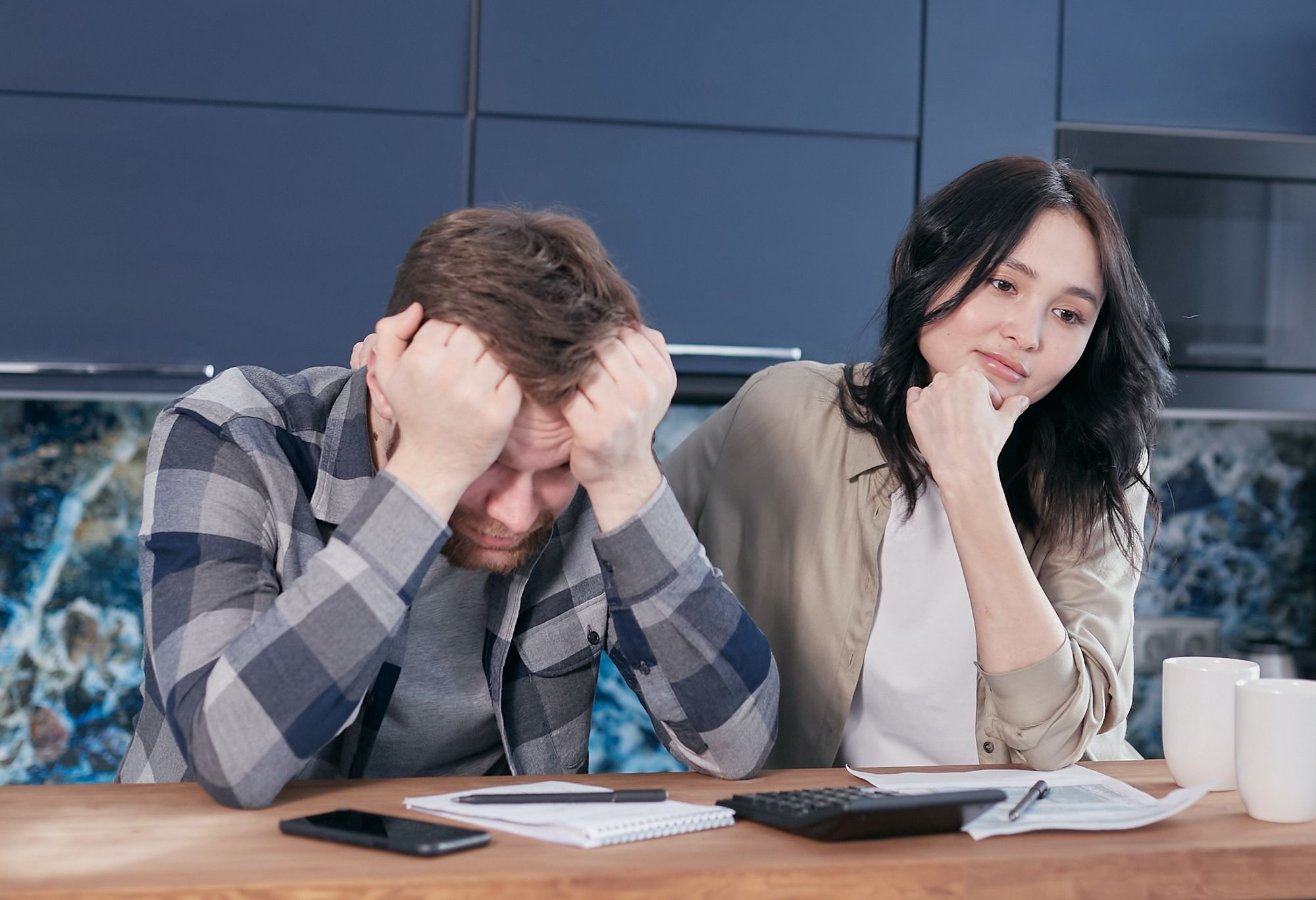 couple doing finances