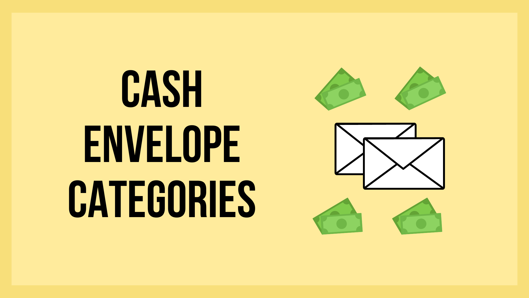 Cash envelope categories feature